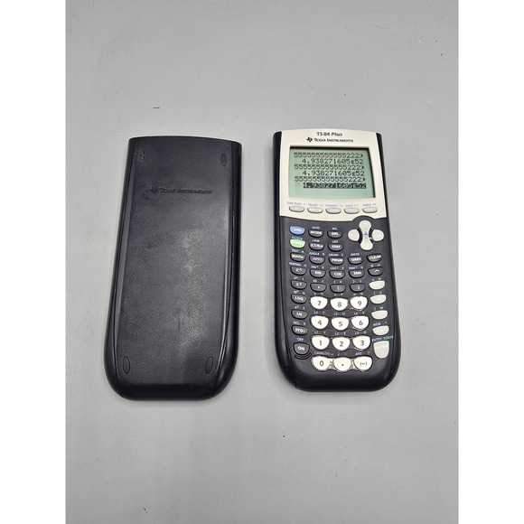 Texas Instruments Other - Texas Instruments TI-84 Plus Graphing Calculator Black White with Slide Case